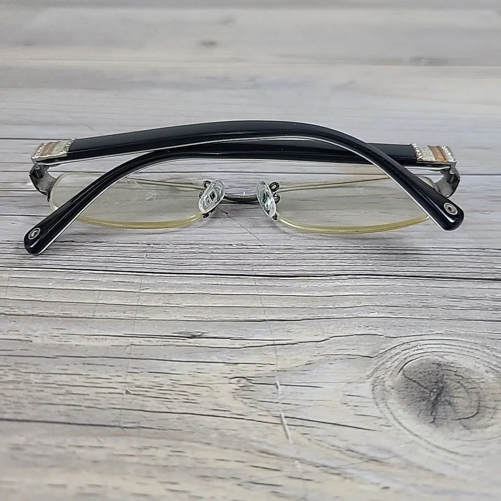Coach Eyeglass Frames HC 5027B Cecily 9081 Drk Silver Black Rectangle 52[]17 135